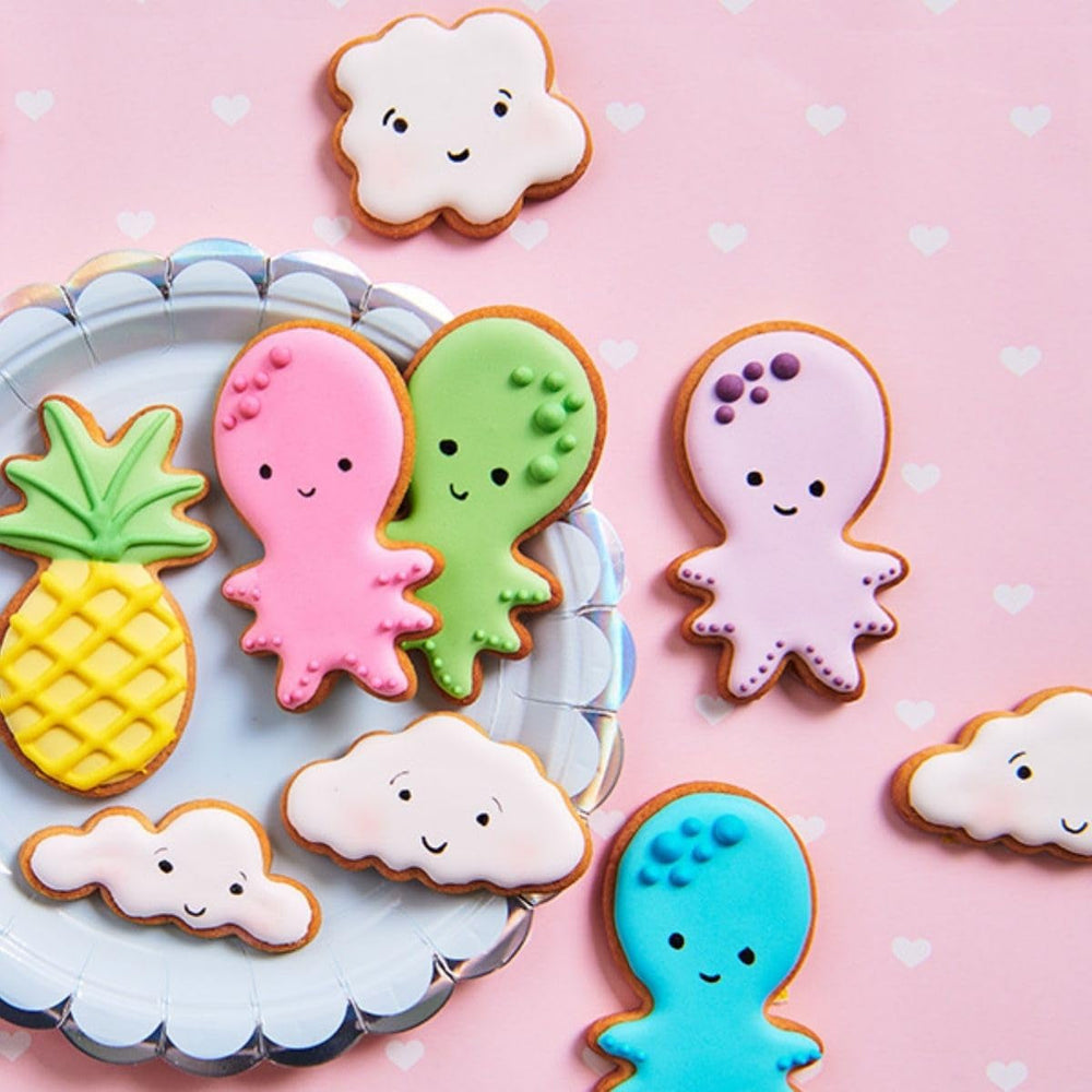 Pixuri colorante alimentare Funcakes Red: Pixuri comestibile pentru fursecuri, prăjituri, fondant și multe altele, ideale pentru personalizare, certificate Halal