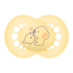 MAM | Suzetă originală bej 18+ luni (pachet de 3) selecție aleatorie de culori - Tetină simetrică din silicon ultra-moale - Suzetă pentru bebeluși cu formă anatomică pentru o dezvoltare optimă a gurii
