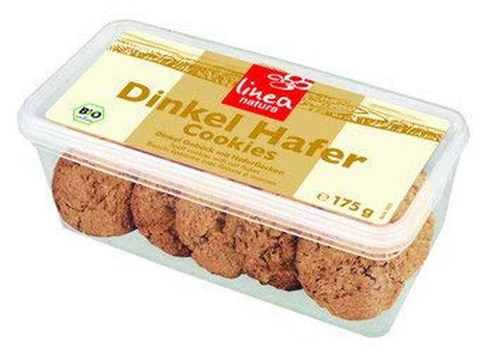 Fursecuri de ovăz cu speltă organică, Fursecuri delicioase cu ovăz și speltă organică, Pachet resigilabil, 175 g