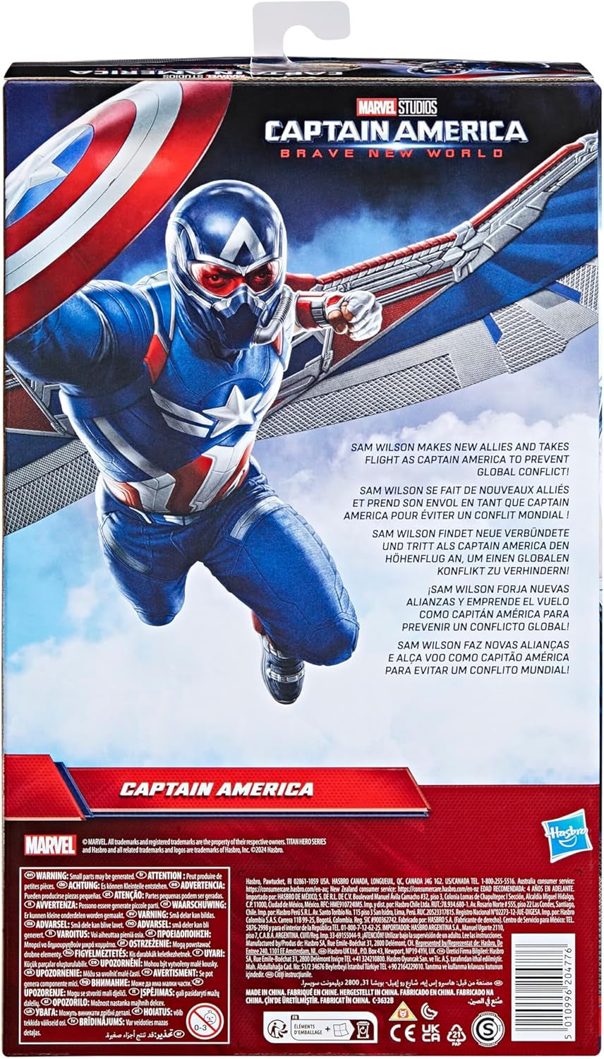 Marvel Studios Captain America Brave New World, Captain America Deluxe Actionfigur, 30 cm Actionfiguren Naty Shop
