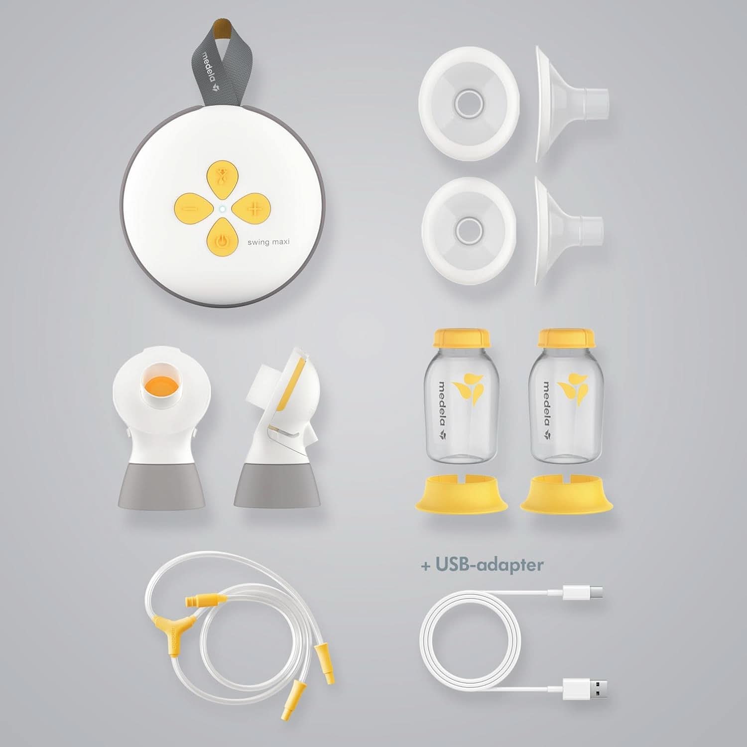Manuelle Milchpumpe Medela Harmony – Kompaktes Schweizer Design mit Personalfit Flex-Schutzschilden und Medela 2-Phase Expression-Technologie. Zubehör Essen und Stillen Bebe Naty Shop