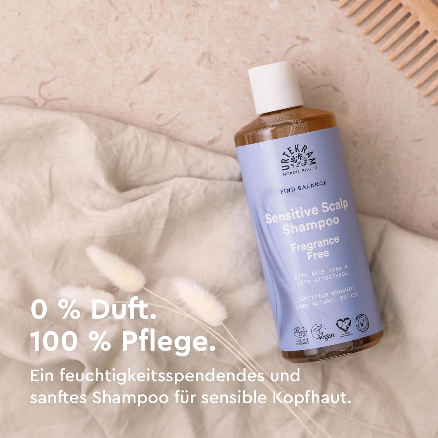 Urtekram Șampon - fără parfum, echilibrat, sensibil 500 ml Duș și baie Naty Shop