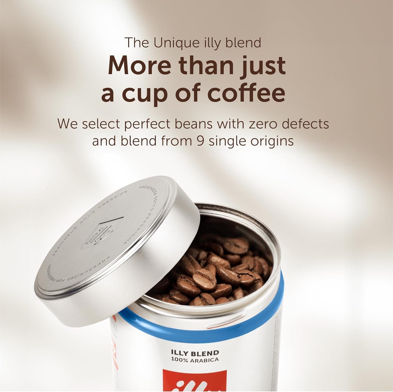 Illy-Kaffee, entkoffeinierte Kaffeebohnen – 250-g-Box Naty Shop Coffee