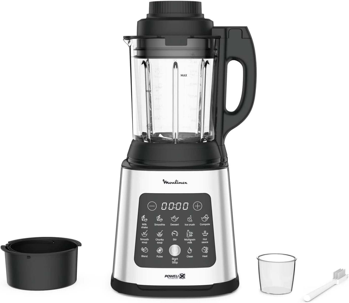 Perfectmix Cook, Standmixer mit 10 automatischen Programmen, 1400 W, bereitet warme und kalte Rezepte zu. Mutter und Kind Naty Shop
