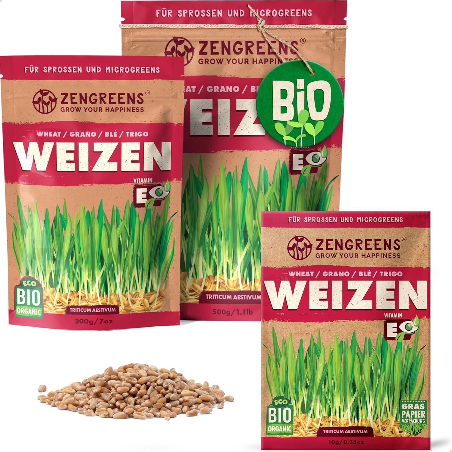Bio Sonnenblumen Samen - Wähle Zwischen 10G, 200G Und 500G - Sonnenblume Mit Keimrate Von Über 97% - Keimsprossen - Sonnenblumensamen Zum Sprossen Ziehen - Wiederverschließbare Verpackung