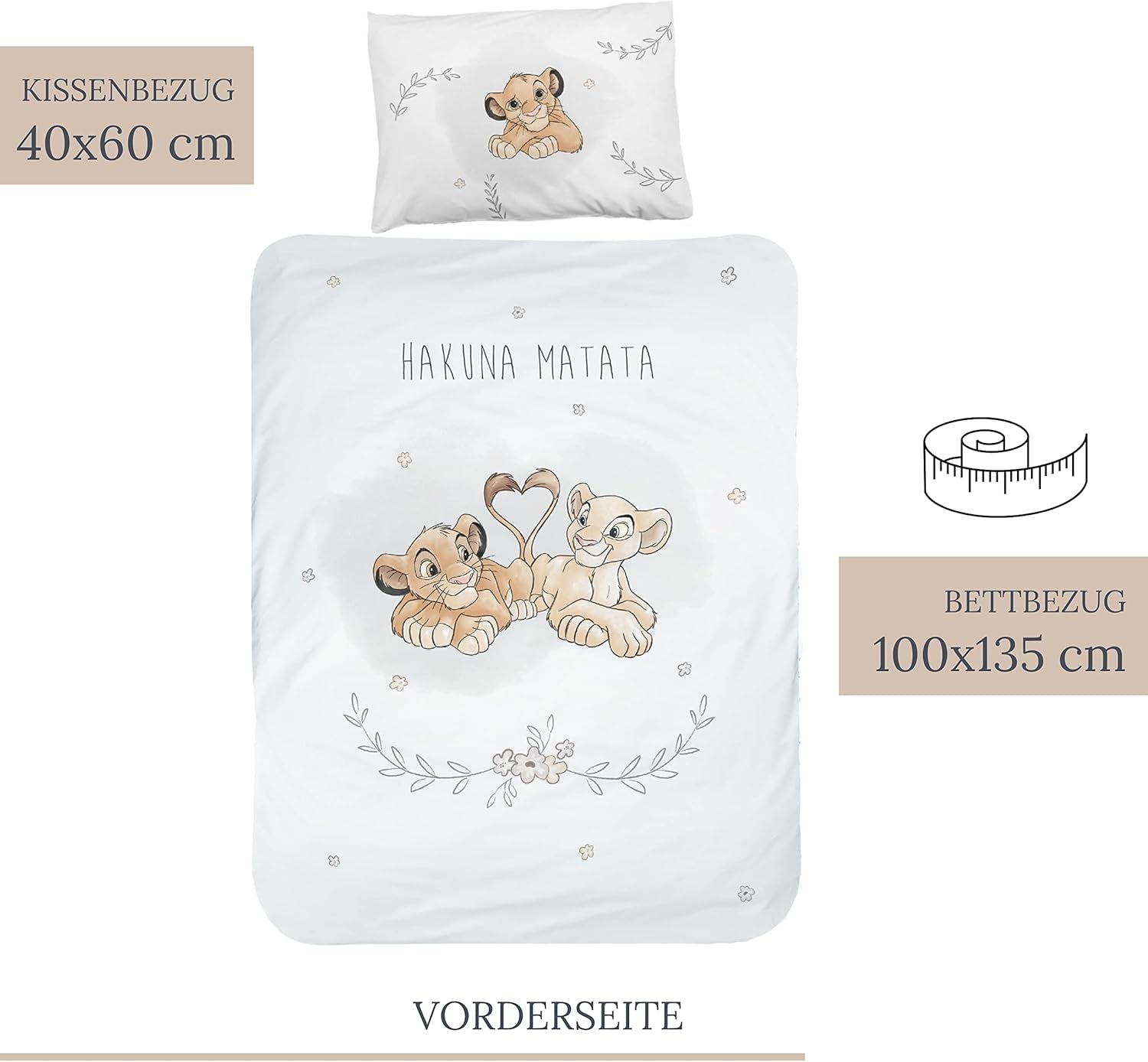 Lenjerie de pat pentru copii, Simba, Regele Leu Lenjerie de pat - copii Naty Shop