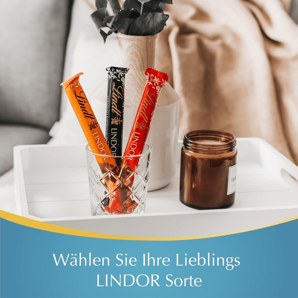 Lindt LINDOR Stick caramel sarat, 100 grame Bomboane de Ciocolata Naty Shop