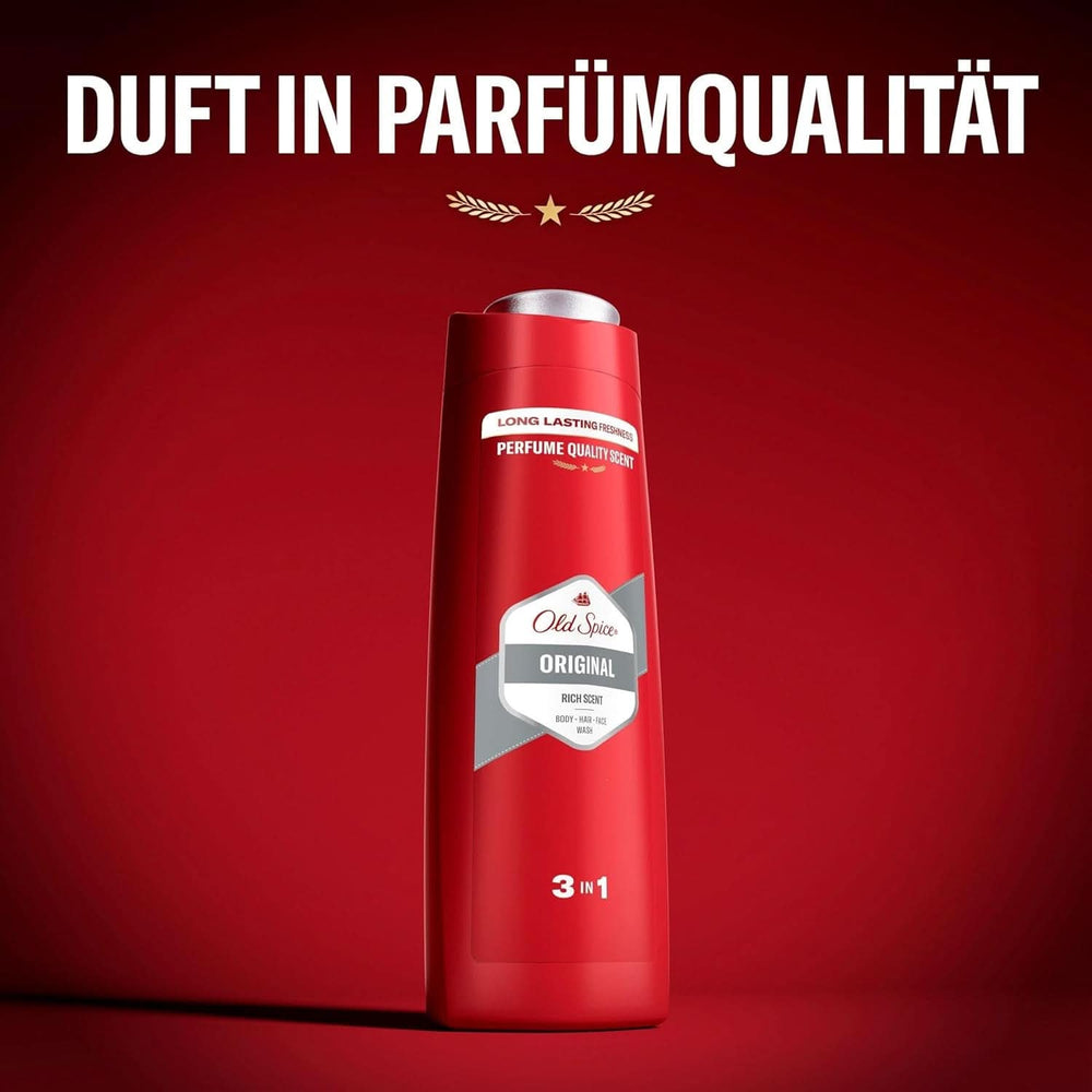Old Spice Original 3-in-1 Duschgel und Shampoo für Männer, 250 ml Dusche und Bad Naty Shop