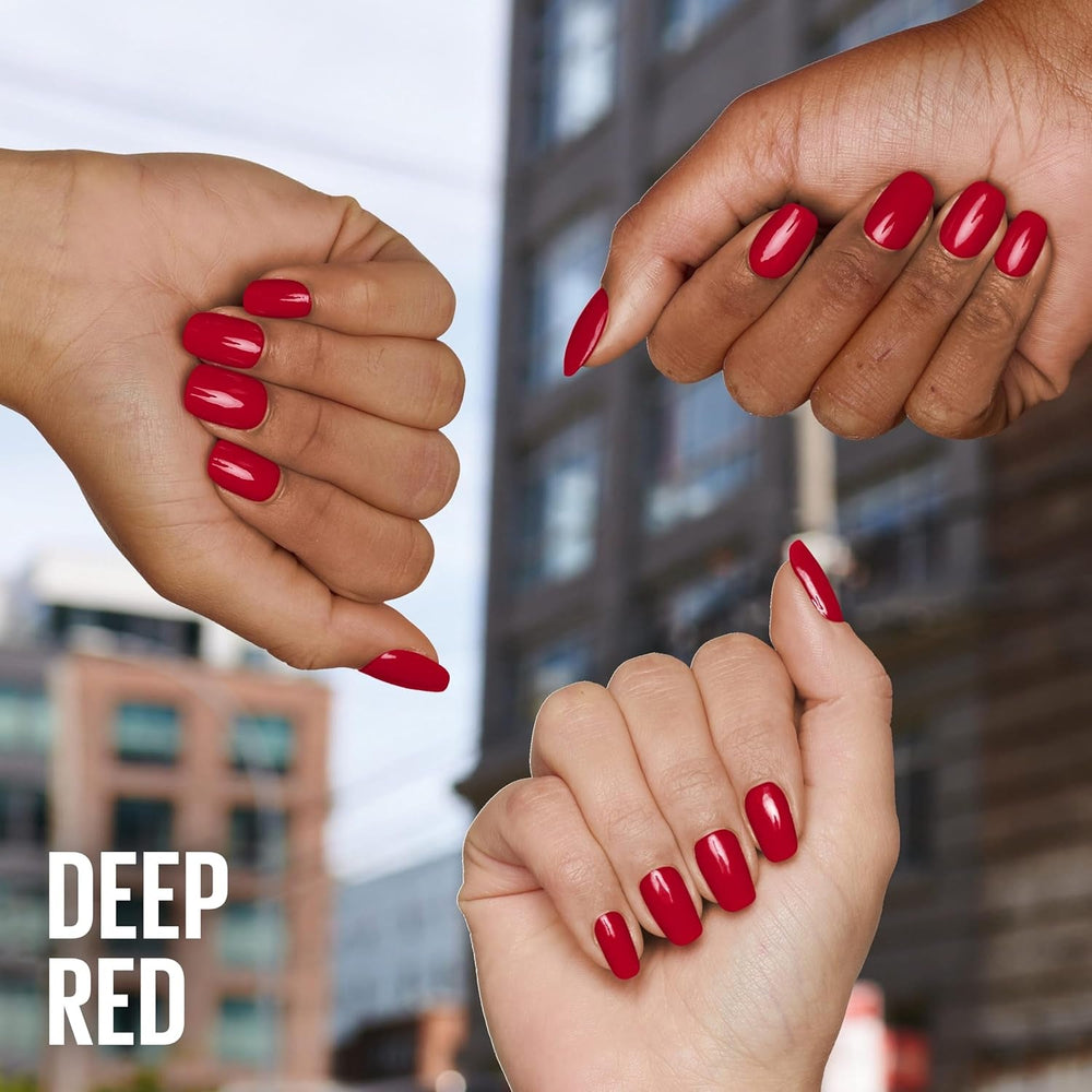 Oja Maybelline New York Super Stay Ink Bonder 006 Deep Red – ojă de lungă durată pentru unghii puternice și culoare intensă, 12,3 ml