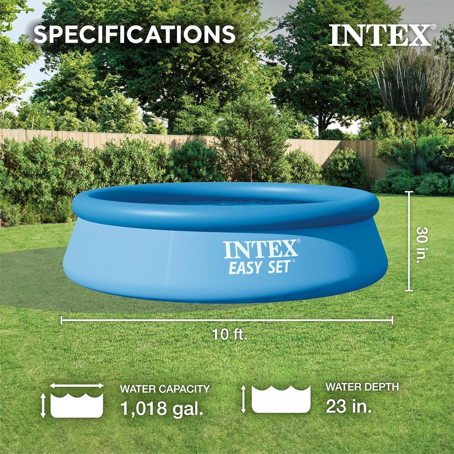 Piscină supraterană Intex Easy Set, 305 x 76 cm, albastră, 28120NP