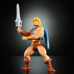Masters of the Universe Origins Spielzeug, He-Man-Actionfigur aus der Cartoon-Kollektion, lebensgroß, ca. 14 cm großer Held mit Rüstung, 2 Schwertern und Mini-Comics HYD17 Actionfiguren Naty Shop