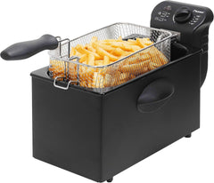 Bestron Ölfritteuse mit Kaltzonentechnologie, 3,5 Liter, 2000 Watt Appliances Naty Shop Black Single