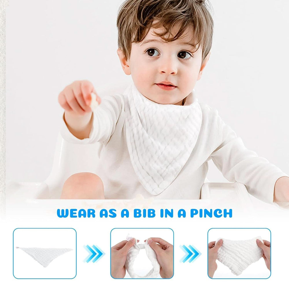 EXTSUD Babywaschlappen, 10er-Pack Musselin-Babyhandtücher Mutter und Kind Naty Shop