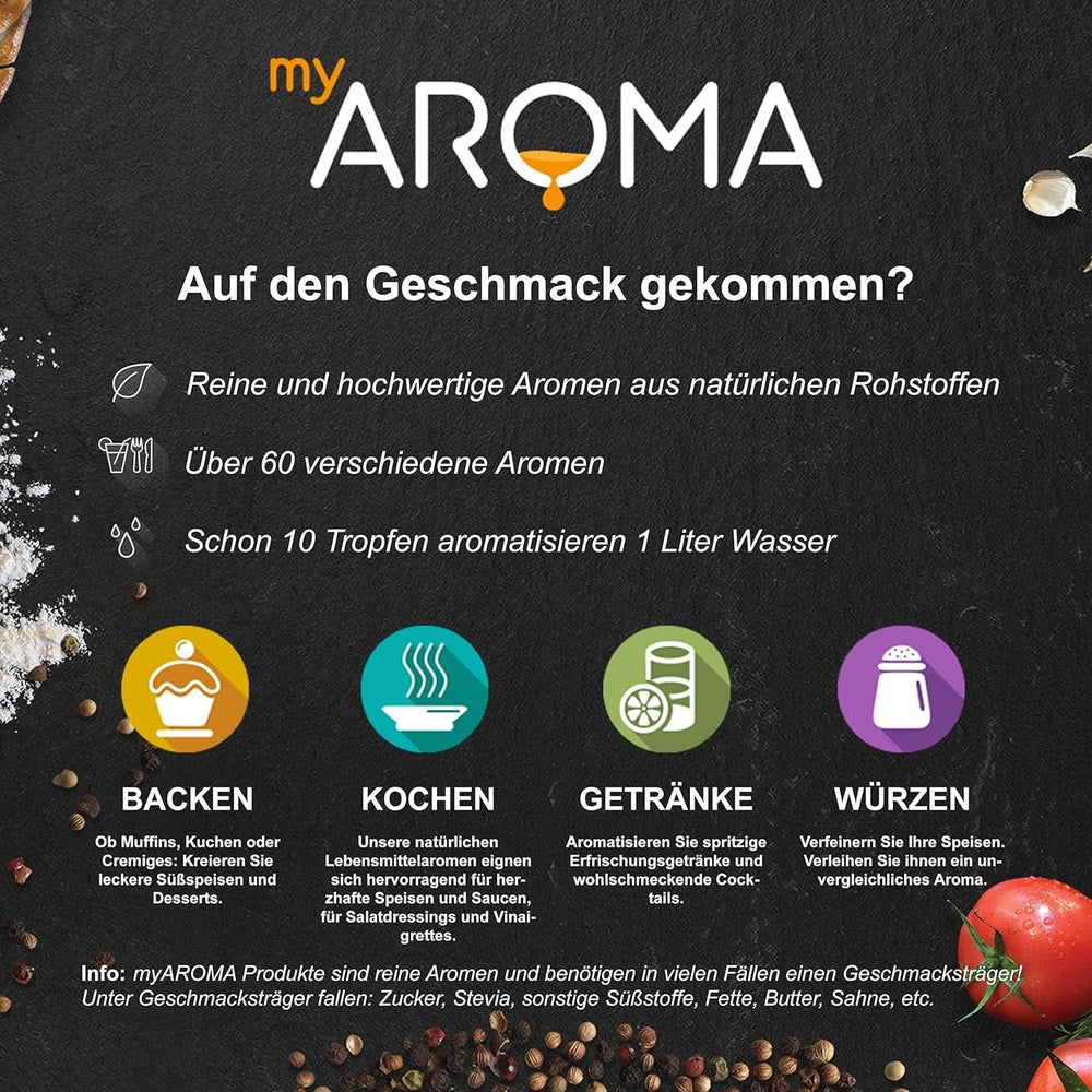 Myaroma | Set: Wald & Wiese – Naturreines Aroma mit Fruchtaroma und Fruchtaroma (5 x 10 ml) | Zuckerfreie und ungesüßte Süßstoffe von Naty Shop
