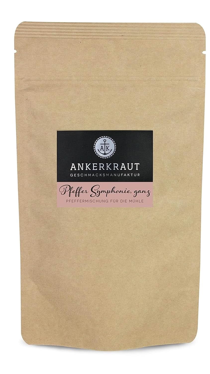 Ankerkraut Symphonie, amestec de piper pentru condimentarea cu aromă și gust, 140 grame Condimente Naty Shop Boabe integrale 140 grame