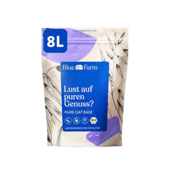 Blue Farm Pure Oat Base für bis zu 8 Liter Haferdrink zum Selbermischen – 100 % beste Bio-Qualität – 100 % vegan, laktosefrei & glutenfrei – 90 % weniger Verpackungsmüll