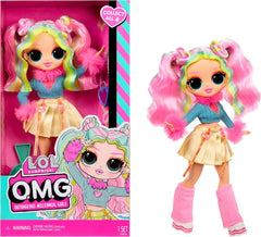 L.O.L. Surprise! OMG Doll – Bubblegum D.J. – Enthält 1 Modepuppe mit Fabelhafter Mode, 4 zum Sammeln, Rosa