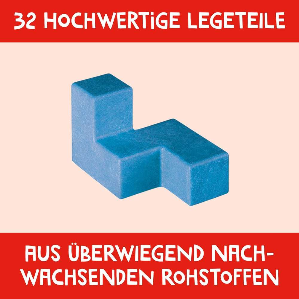 Kosmos 683160 Ubongo 3-D Family, beliebtes 3D-Action- und Puzzlespiel für die ganze Familie, klassisches logisches Denkbrett und Partyspiel für 1–4 Spieler