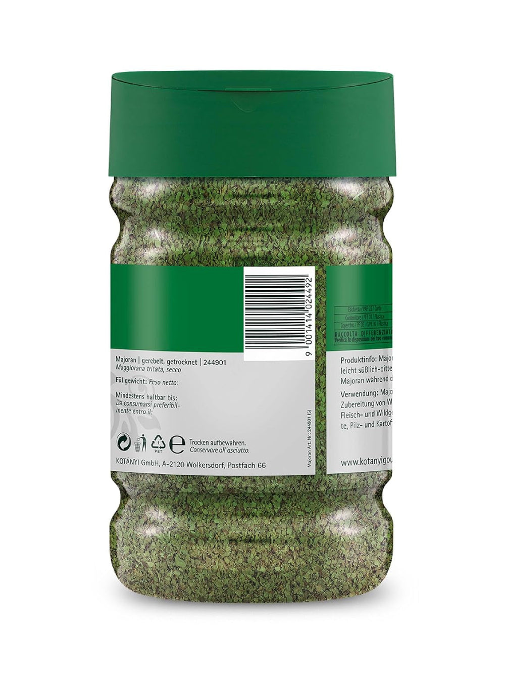 Kotanyi Liebstöckel gerebelt, Gewürze für Großverbraucher und Gastronomie, 1200 ml, 160 g