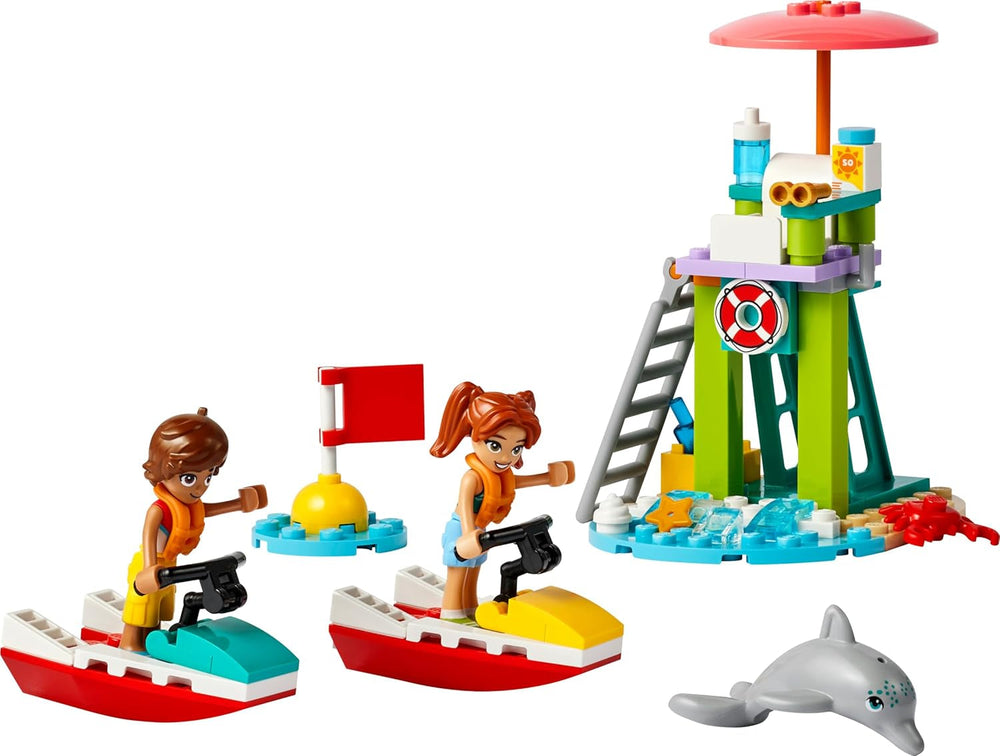 LEGO Friends Rettungsschwimmer Aussichtsturm mit Jetskis, Kinderspielzeug, Geschenkidee für Mädchen und Jungen ab 5 Jahren mit 2 Spielfiguren und Delfin, Jetski-Spielzeug 42623