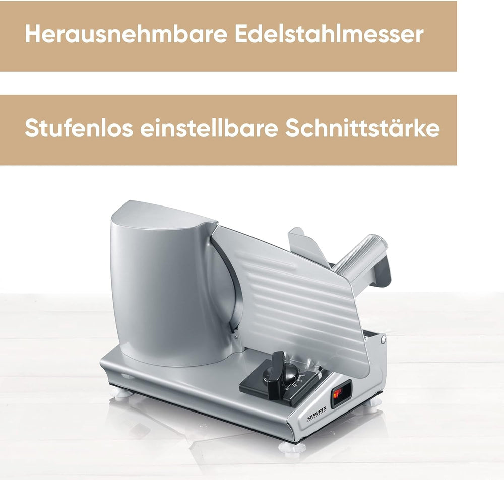 SEVERIN Multifunktionsschneider für Brot, Wurst oder geriebenen Käse und Naty Shop-Schneider