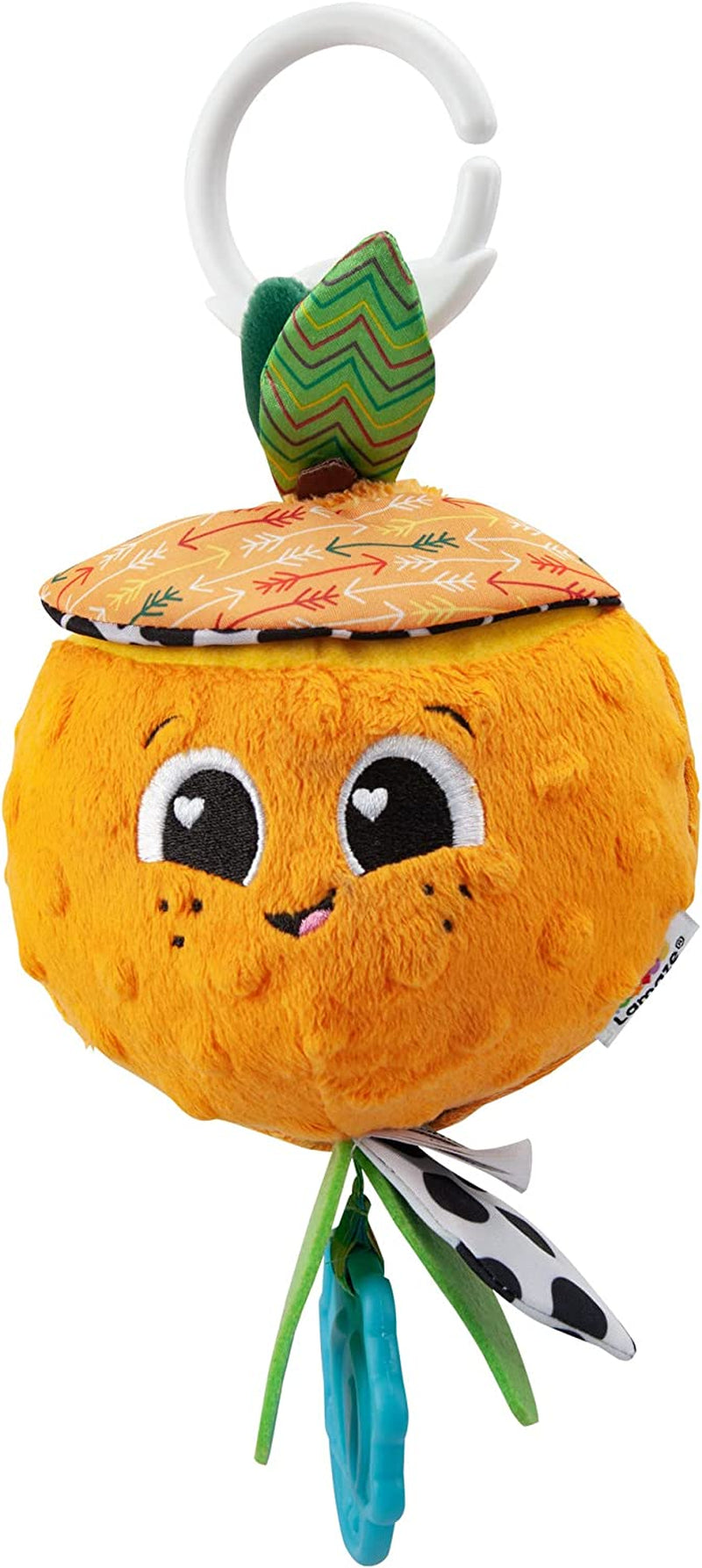 LAMAZE Bea the Banana, Clip pe cărucior și cărucior Jucărie pentru nou-născut, jucărie senzorială pentru bebeluși cu culori și sunete, jucărie de dezvoltare pentru băieți și fete cu vârsta cuprinsă între 0 și 24 de luni, galben Jucarii Bebe Naty Shop Olivia Portocala