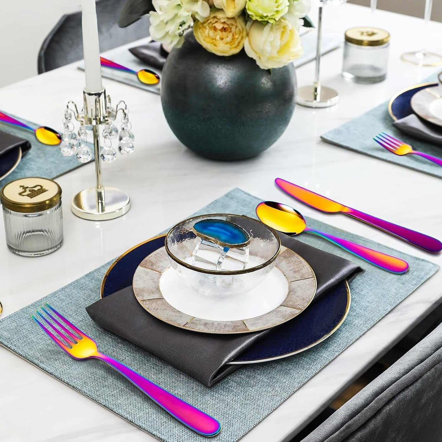 Besteckset aus Edelstahl, 30 oder 60 Teile Kitchen Naty Shop