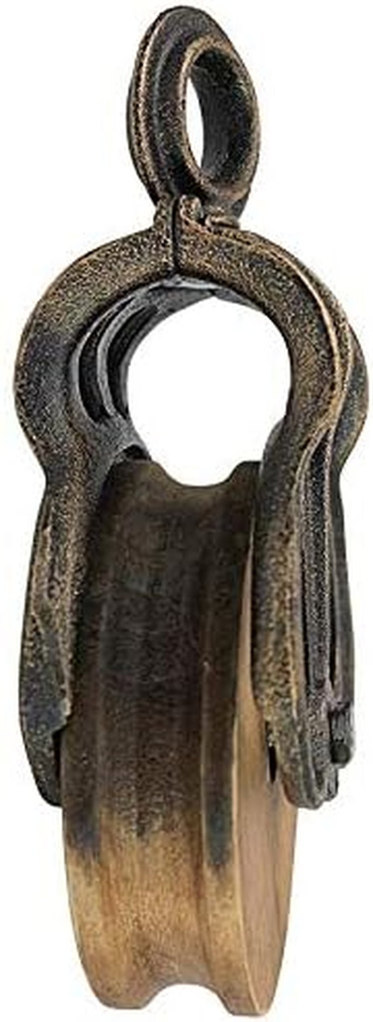 Design Toscano roată de epocă Farmhouse Pulley Decor industrial, 25,5 cm, full color. Statuete si sculpturi Naty Shop