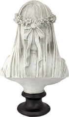 Design Toscano statuie bust fecioară voalată, dimensiuni: 22.8 cm x15.2 cm x35.5 cm Statuete si sculpturi Naty Shop
