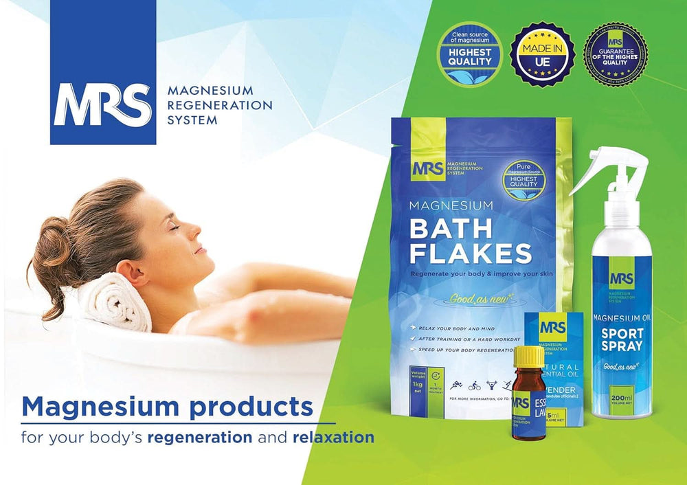 MRS 100 % natürliche Magnesiumchlorid-Flocken – ideales Badesalz für ein Fußbad, Vollbad und gegen Magnesiummangel – 4 kg Dusche und Bad Naty Shop