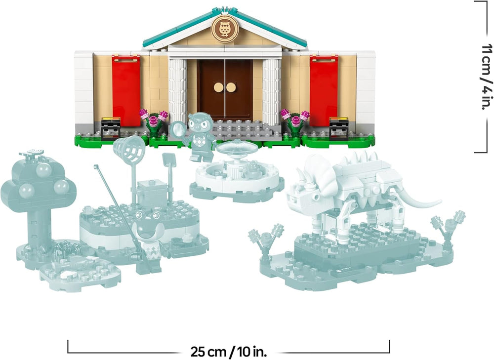 LEGO Animal Crossing - Eugens Museumssammlung - Interaktives Spielset mit Eugen & Liliane Minifiguren, Dinosaurierfossilien & Zubehör - Gamer Geschenk für Mädchen & Jungen ab 7 Jahren - 77056