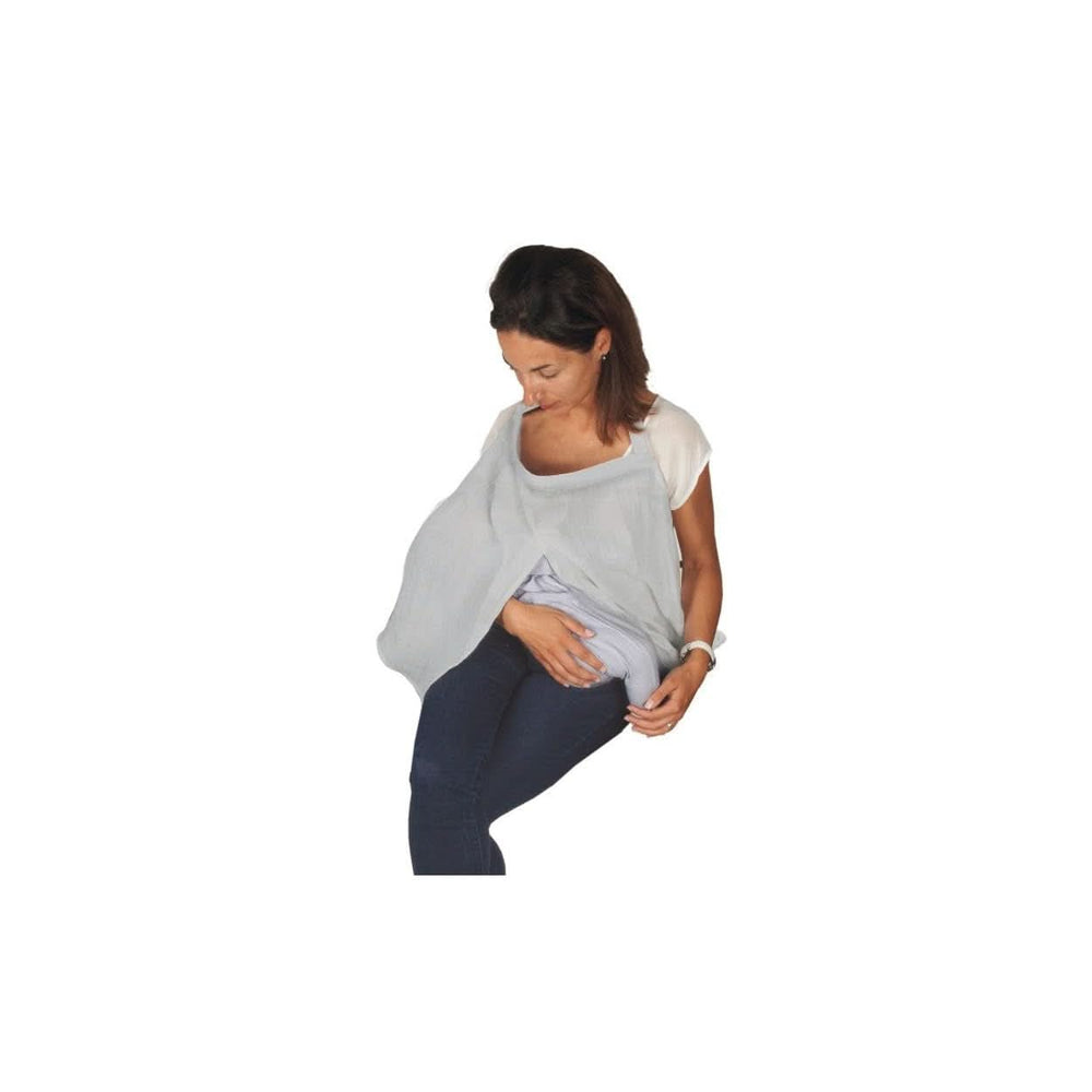 Stillhandtuch, weiß Babynahrung und Stillzubehör Naty Shop Grau