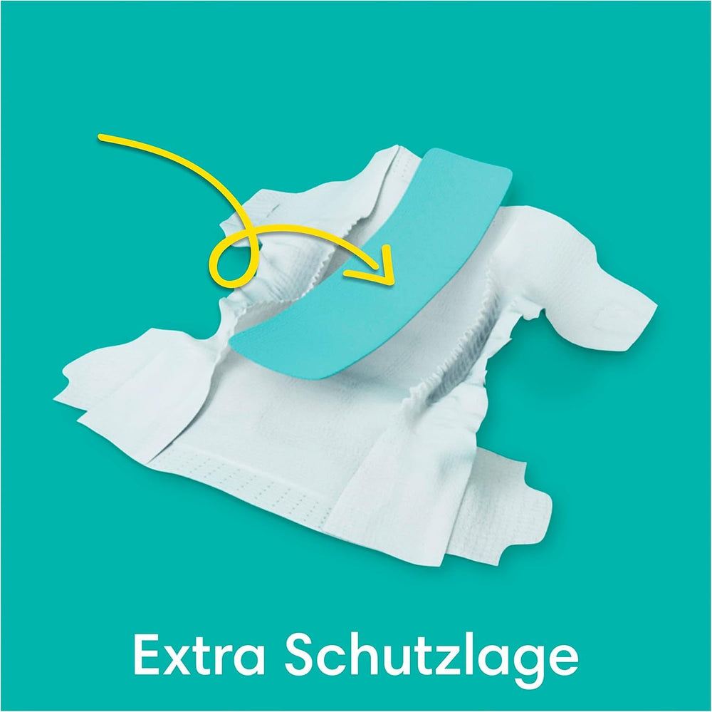 Scutece Pampers Baby-Dry, mărimea 8, 43 de scutece, de la 19 kg, pachet Jumbo+
