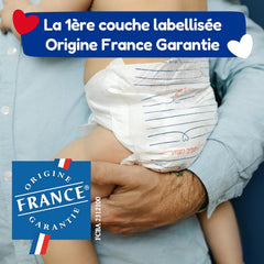 - Scutece mărimea 5 (12-25 kg) – sănătoase și extrem de absorbante – protecție anti-scurgere 12 ore – fără substanțe nedorite – fabricate în Franța – preț accesibil – 120 de scutece de unică folosință
