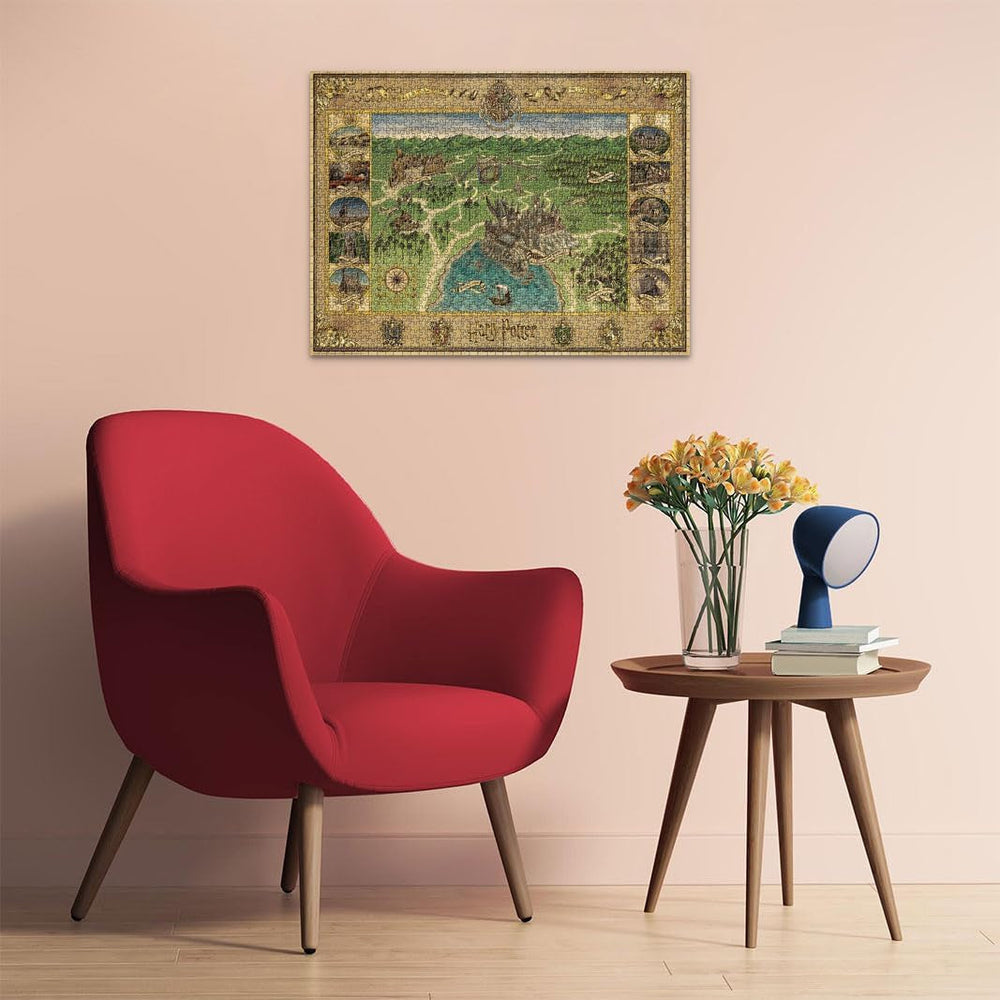 Ravensburger Puzzle 12000720 – Hogwarts-Karte – 1500-teiliges Puzzle für Erwachsene und Kinder ab 14 Jahren, Harry-Potter-Fanartikel-Puzzle, Naty Shop