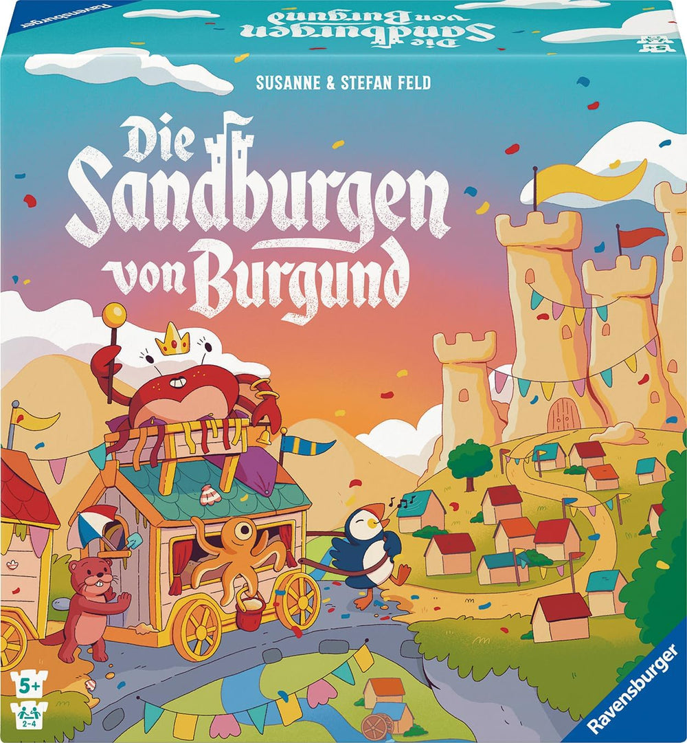 Ravensburger 24687 Burgundy Sandcastles – Spiel für Kinder ab 5 Jahren, für 2–4 Spieler