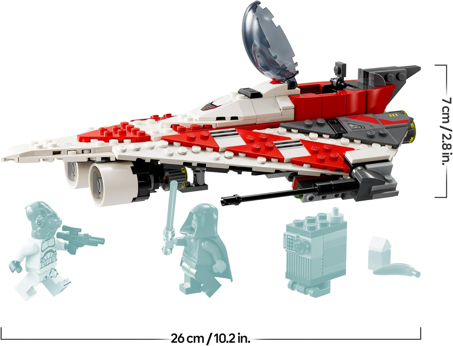 LEGO Star Wars Jedi Bobs Sternjäger, Bauspielzeug, Spielzeug-Sternenschiff Steinen, beliebter Charakter, Geburtstagsgeschenk für Jungen, Mädchen und alle Fans ab 8 Jahren 75388
