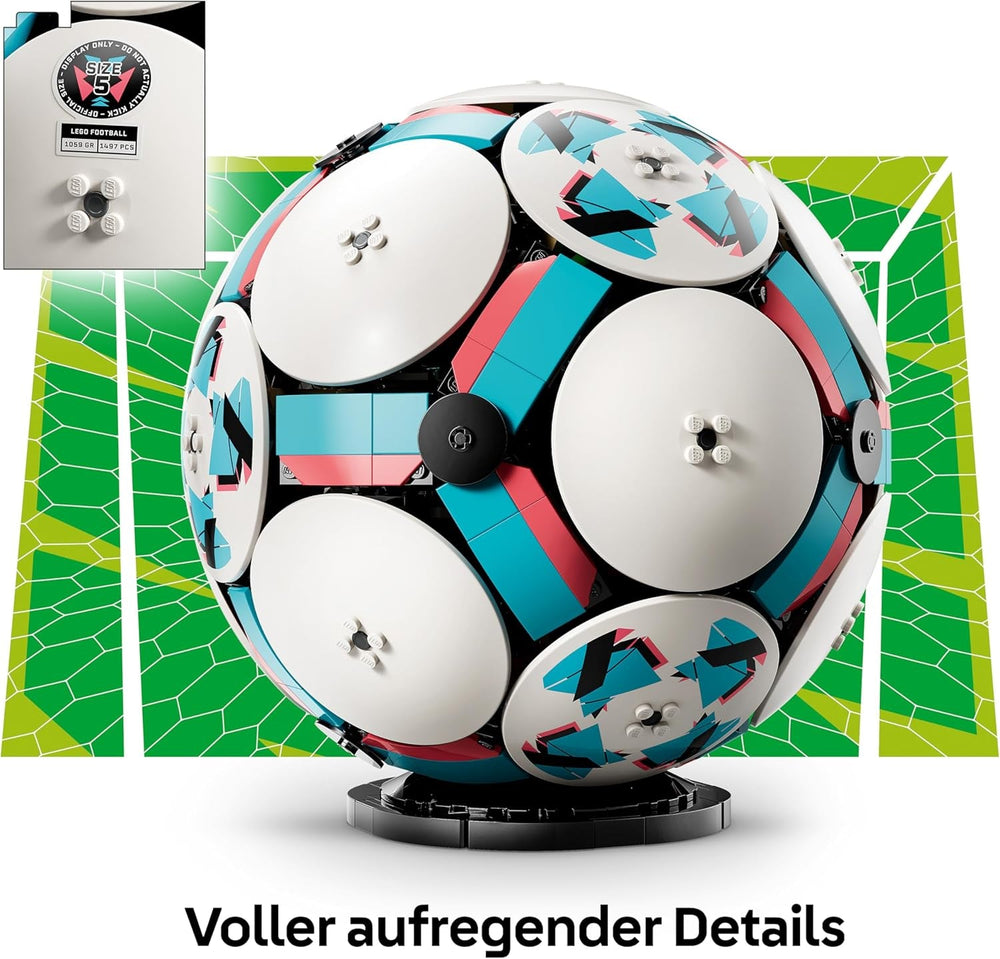 LEGO Editions Fußball Spielzeug - 3D Modellbau mit interaktivem Miniaturstadion - Geburtstagsgeschenk für Jungen & Mädchen ab 10 Jahren oder Geschenk zum Vatertag - 43019