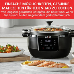 Instant Pot Superior Slow Cooker, 7,1 l Multikocher, 4 Kochfunktionen, 800 W Slow Cooker Naty Shop