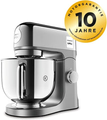 Kenwood Kmix Editions KMX760CH Küchenmaschine, 5 L Edelstahl Schüssel, Safe-Use-Sicherheitssystem, Metallgehäuse, 1000 Watt, Inkl. 3-teiliges Patisserie-Set und Spritzschutz, Chrom Mutter und Kind Naty Shop