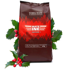 Ceai Mate  Caffeine I Neprăjit, fără tulpini și fără pulbere Tradicional - Ceai Mate puternic din Paraguay I Conținut de cofeină | Băutură energizantă și detoxifiantă 500 G I 0,5 Kg