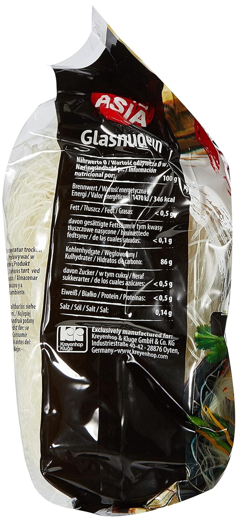 BONASIA Glasnudeln, lang, 15er Pack (15 x 100g)