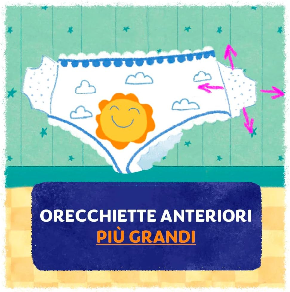 Scutece Pampers Sun and Moon Midi, mărimea 3 (4-9 kg), 120 de scutece