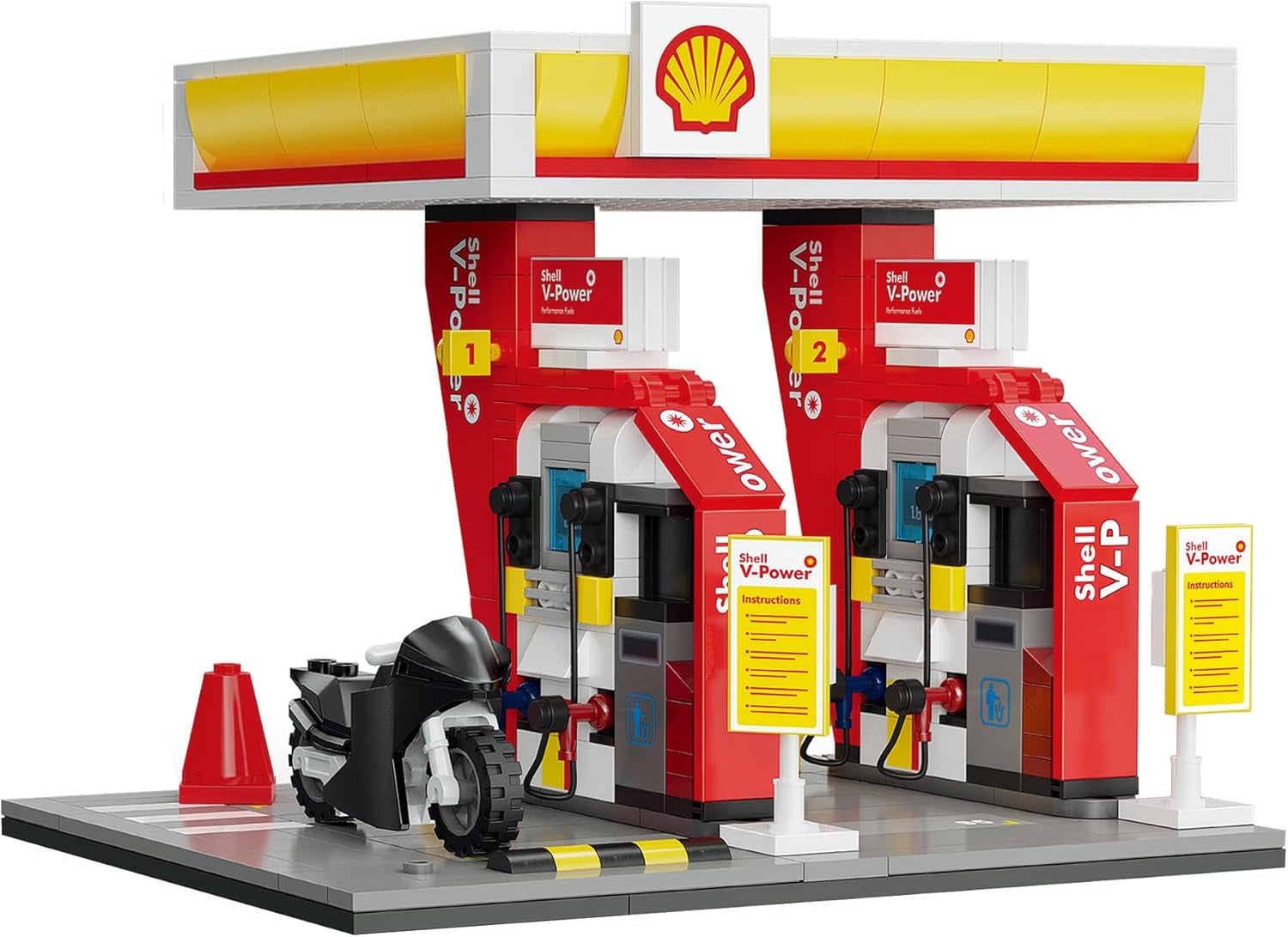Shell 927DE66028 Mini-Tank-Set, 305 Teile, 8 Stück, mit LED-Leuchten