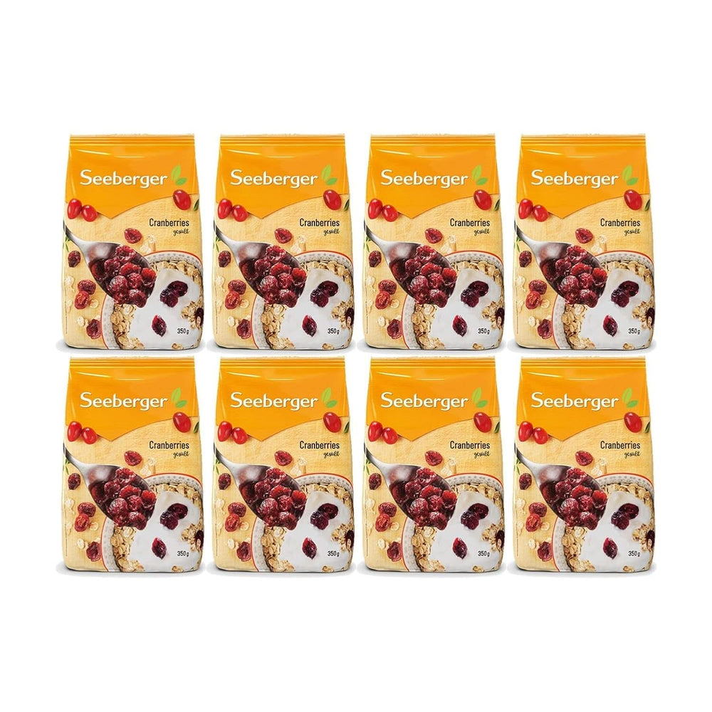Seeberger, Merișoare canadiene înjumătățite, fructate și dulci Produse deshidratate Naty Shop