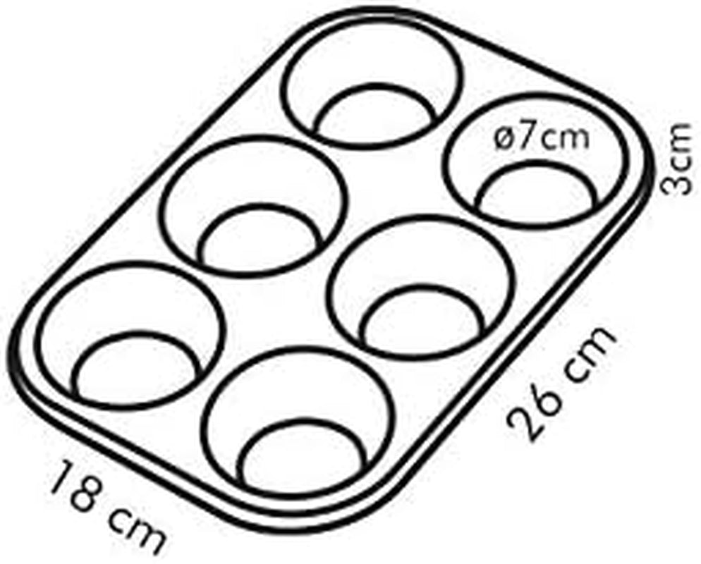 Backform, Schwarz, 26,5 x 18 x 3 cm Backformen und Backbleche Naty Shop