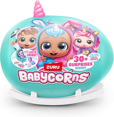 Babycorns Serie 1 von ZURU Magische Babypuppe Katze (Poppy) mit Zubehör, Überraschungs-Unboxing-Spielzeug für Kinder, Mädchen