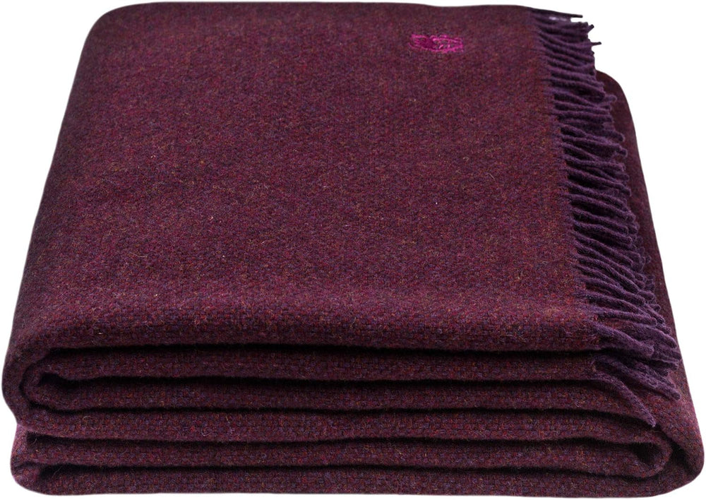 Pătură Must Relax - Pătură din lână - Plaid de înaltă calitate din lână nouă pură cu franjuri - 130X190 Cm - 310 Rose - De la "Zoeppritz since 1828" Paturi si Cuverturi 'zoeppritz since 1828' 390 Vin 130X190Cm