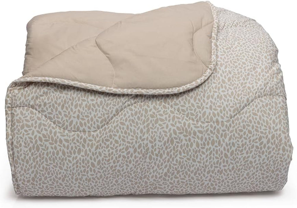 Foppapedretti Notte & Natura salvie petale cuvertură, capac, 100% bumbac, fabricat în Italia Plapumi si pilote Naty Shop Flori de nisip King Single