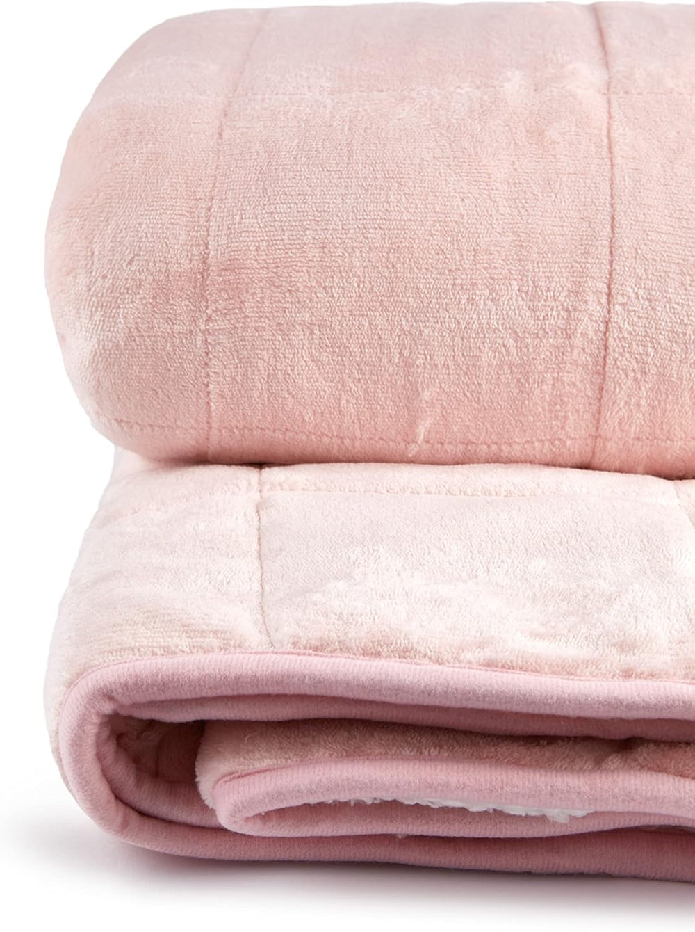 Emma Barclay beschwerte Sherpa-Decke, 127 x 152 cm, Blush Pink Emma Barclay Betten und Decken